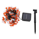 LED Solar String Lights Bee Shaped Waterproof Decorative Light for Outdoor Garden Patio Warm White7M 50LED 8 Work Mode - Rear View