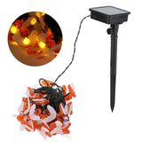 LED Solar String Lights Bee Shaped Waterproof Decorative Light for Outdoor Garden Patio Warm White7M 50LED 8 Work Mode