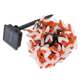 LED Solar String Lights Bee Shaped Waterproof Decorative Light for Outdoor Garden Patio Warm White12M 100LED 8 Work Mode - Side View