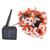 LED Solar String Lights Bee Shaped Waterproof Decorative Light for Outdoor Garden Patio Warm White12M 100LED 8 Work Mode - Low Angle