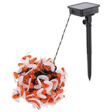 LED Solar String Lights Bee Shaped Waterproof Decorative Light for Outdoor Garden Patio Warm White12M 100LED 8 Work Mode