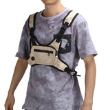Outdoor Gardening Bag Running Backpack Vest Bag Storage Bag for Man Woman RunningKhaki