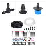 30m Drip Irrigation Kit Tubing Hose Nozzles Adapters Valves Drippers Set Garden Watering System