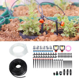 30m Drip Irrigation Kit Tubing Hose Nozzles Adapters Valves Drippers Set Garden Watering System - Extra Image