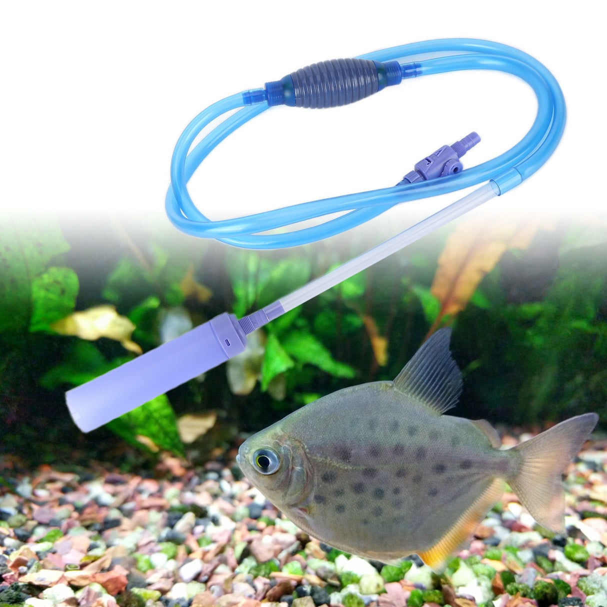 Fish Tank Water Changer Droppings Sludge Extractor Manual Aquarium Syphon Water Filter
