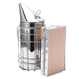 6Pcs/Set Stainless Steel Beehive Smoker Kit Bee Smoker Beekeeping Equipment for Outdoor - Rear View