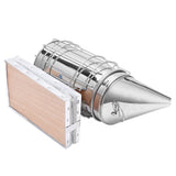 6Pcs/Set Stainless Steel Beehive Smoker Kit Bee Smoker Beekeeping Equipment for Outdoor - Low Angle