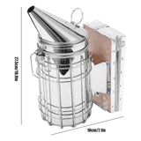 6Pcs/Set Stainless Steel Beehive Smoker Kit Bee Smoker Beekeeping Equipment for Outdoor - Extra Image