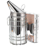 9Pcs/Set Beehive Smoker Kit with Bee Brush Yellow Needle Scratcher Serrated Blade Queen Bee Clips - 45-Degree Angle