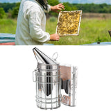 9Pcs/Set Beehive Smoker Kit with Bee Brush Yellow Needle Scratcher Serrated Blade Queen Bee Clips - Extra Image
