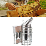 9Pcs/Set Beehive Smoker Kit with Bee Brush Yellow Needle Scratcher Serrated Blade Queen Bee Clips - Extra Image