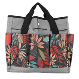 Garden Tote Bag 600D Oxford Cloth Multiple Pockets Lightweight and Durable Garden Tools Storage Pouch - Top-Down View