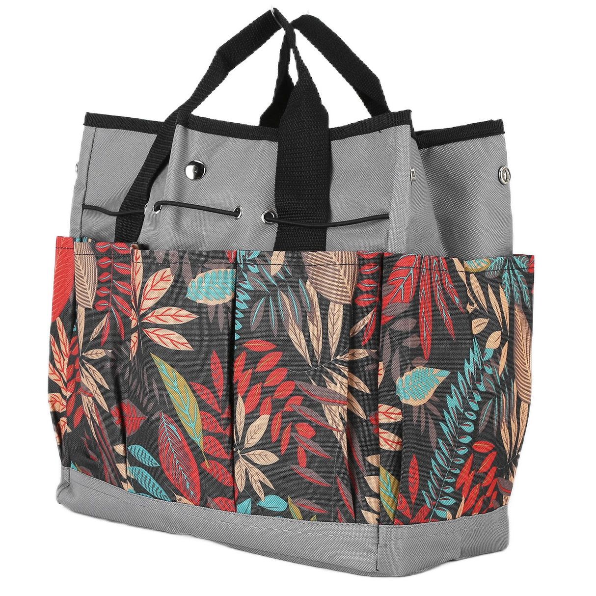 Garden Tote Bag 600D Oxford Cloth Multiple Pockets Lightweight and Durable Garden Tools Storage Pouch