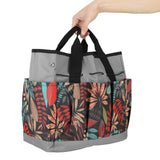 Garden Tote Bag 600D Oxford Cloth Multiple Pockets Lightweight and Durable Garden Tools Storage Pouch - Close-Up Angle