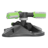 Lawn Water Sprinkler Automatic Flower Watering Device Three Prong Sprinkler for Garden Watering Gardening IrrigationGreen - Top-Down View