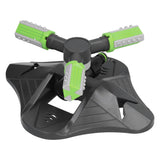 Lawn Water Sprinkler Automatic Flower Watering Device Three Prong Sprinkler for Garden Watering Gardening IrrigationGreen - Low Angle