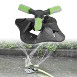 Lawn Water Sprinkler Automatic Flower Watering Device Three Prong Sprinkler for Garden Watering Gardening IrrigationGreen