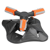 Lawn Water Sprinkler Automatic Flower Watering Device Three Prong Sprinkler for Garden Watering Gardening IrrigationOrange - Close-Up Angle
