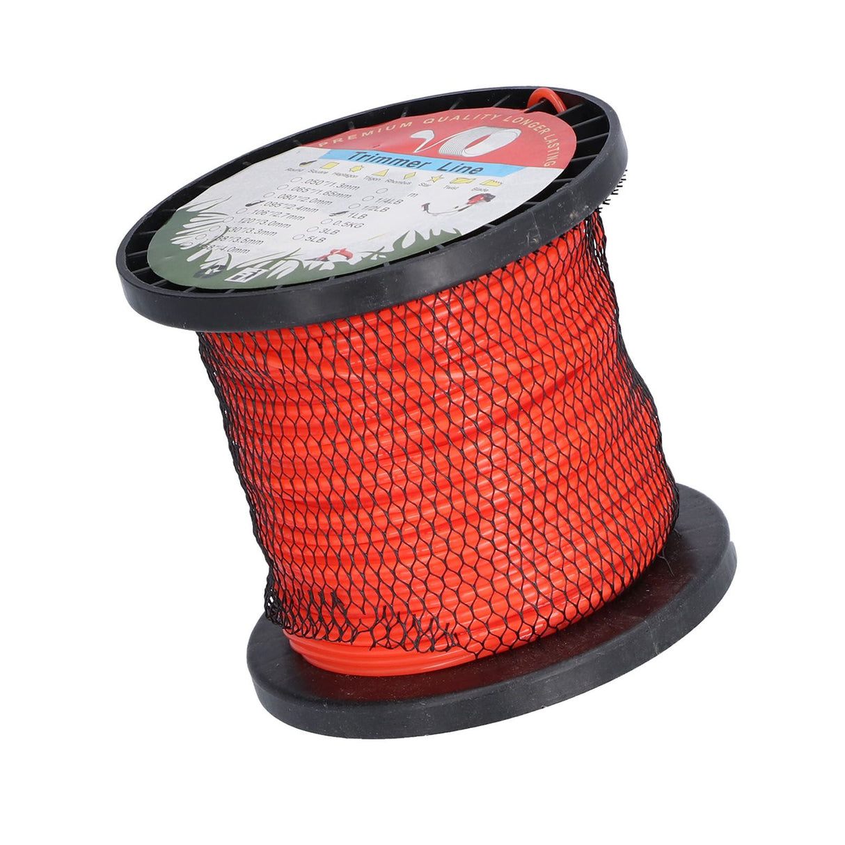 2.4mm Trimmer Line Round Nylon 1LB Round Heavy Duty Grass Cutting Trimmer Line for Yard Garden