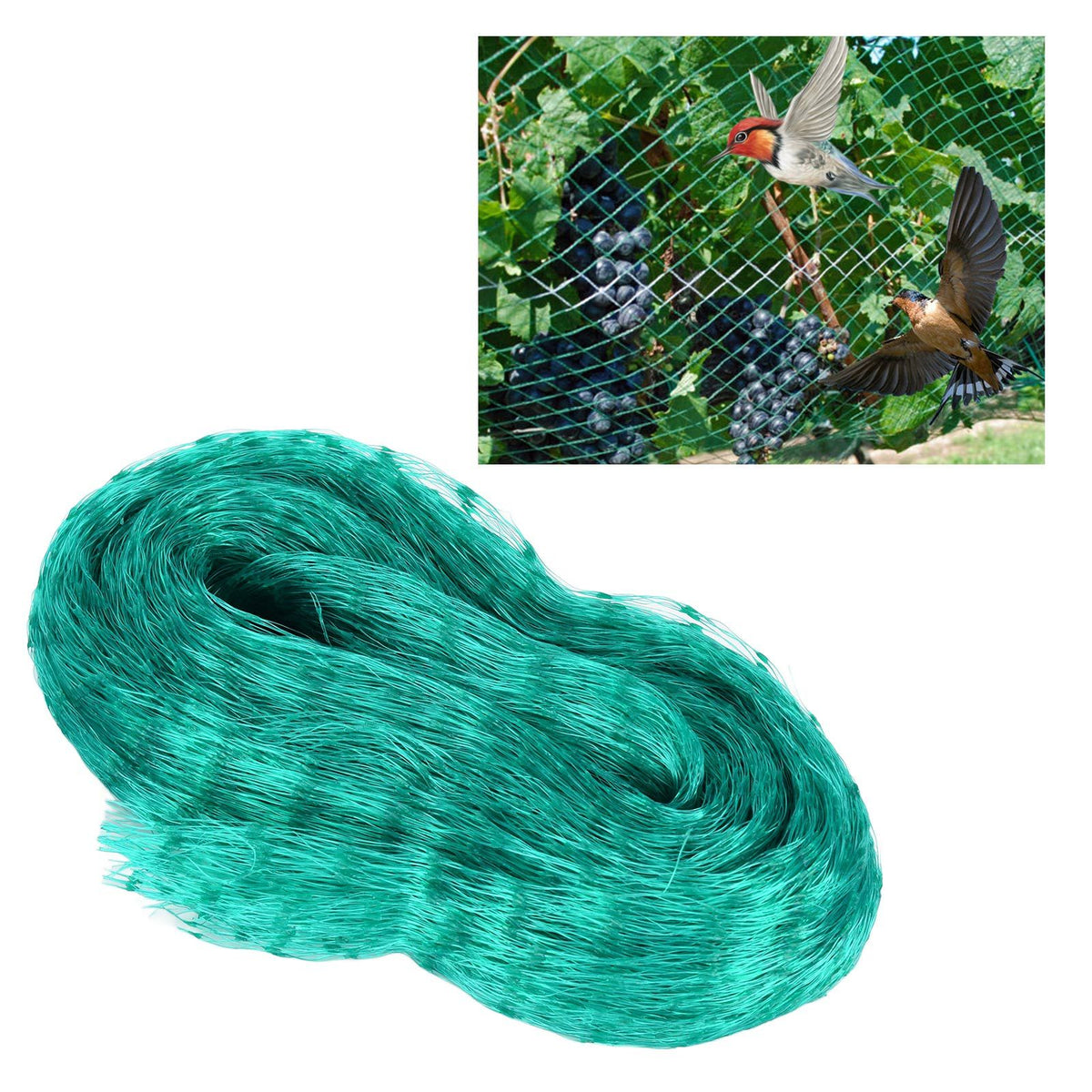 2x10m Anti Bird Protection Net Nylon Bird Proof Netting Nursery Fruit Tree Protection Net