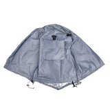 109x76x74cm Dogs Wire Crate Cover Waterproof Dustproof Pet Cage Cover for Indoor Outdoor ProtectionGray - Front View