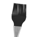 Silicone Brush Stainless Steel Handle High Temperature Resistant Kitchen Baking Barbecue Sauce Oil BrushCurved Handle Large Black - Extra Image