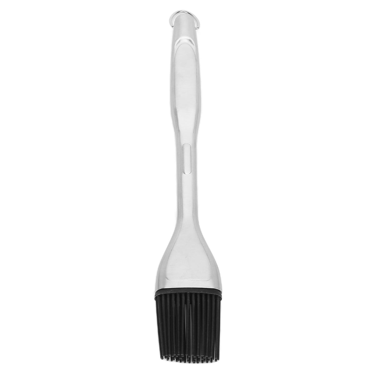 Silicone Brush Stainless Steel Handle High Temperature Resistant Kitchen Baking Barbecue Sauce Oil BrushStraight Handle Black