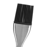 Silicone Brush Stainless Steel Handle High Temperature Resistant Kitchen Baking Barbecue Sauce Oil BrushStraight Handle Black