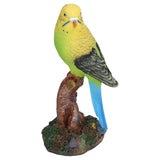 Resin Parrot Ornament Home Decorations Bonsai Small Bird Model Gift Resin Crafts Yellow - Rear View