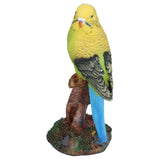 Resin Parrot Ornament Home Decorations Bonsai Small Bird Model Gift Resin Crafts Yellow - Close-Up Angle