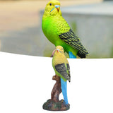 Resin Parrot Ornament Home Decorations Bonsai Small Bird Model Gift Resin Crafts Yellow