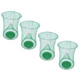 4pcs Outdoor Fly Trap Reusable Hanging Fly Trap Cage Net with Bait Tray for Garden Farm Orchard - Side View