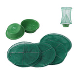 4pcs Outdoor Fly Trap Reusable Hanging Fly Trap Cage Net with Bait Tray for Garden Farm Orchard - Close-Up Angle