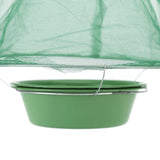 4pcs Outdoor Fly Trap Reusable Hanging Fly Trap Cage Net with Bait Tray for Garden Farm Orchard - Extra Image