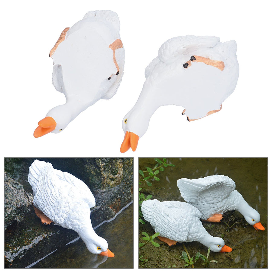 Resin Duck Bonsai Decorations Drinking Duck Landscape Resin Crafts Micro Landscape Props