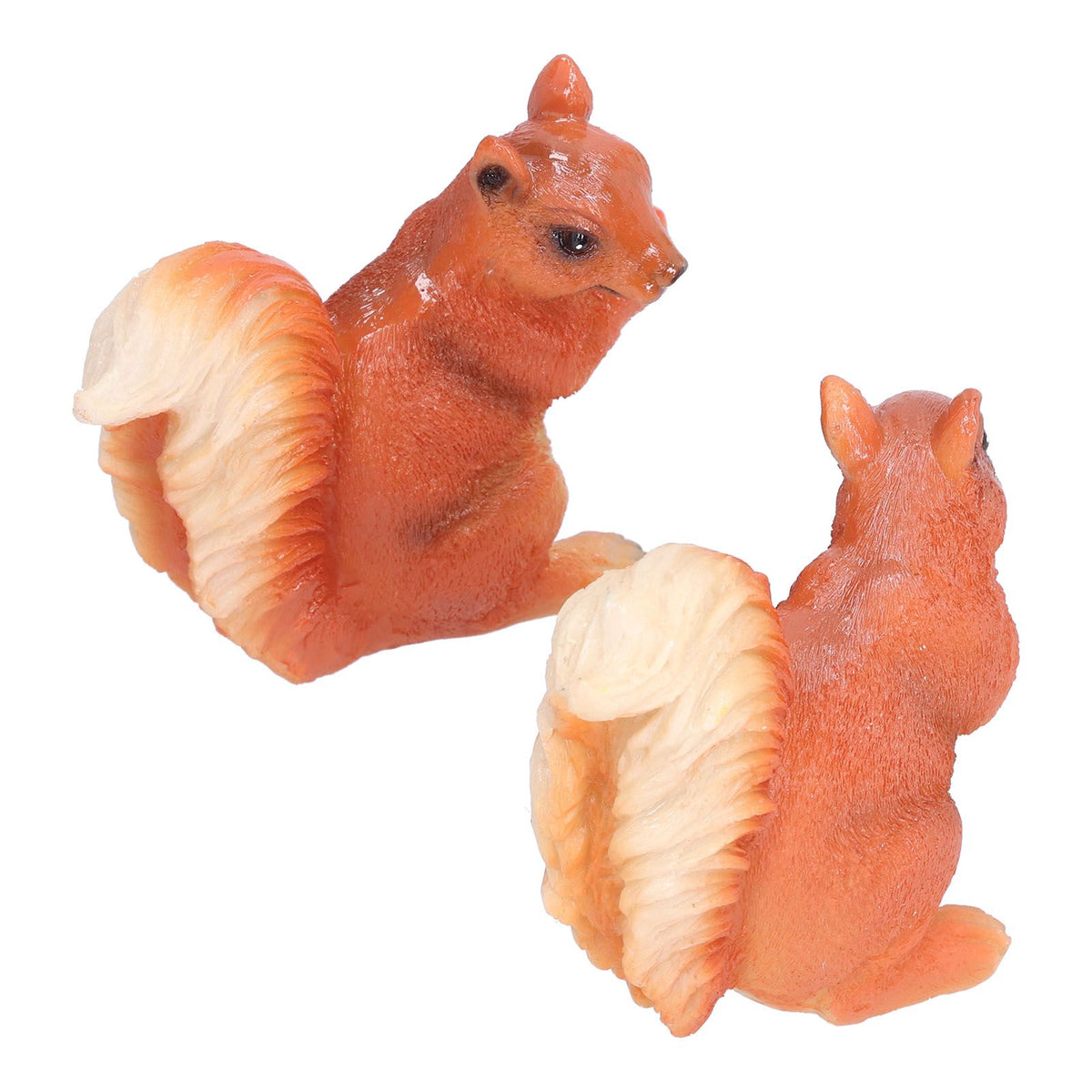 Resin Animal Squirrels Model Cartoon Squirrels Shaped Statue Decoration Synthetic Resin Micro Landscape Crafts for Home Garden Terrace YardStyle 2