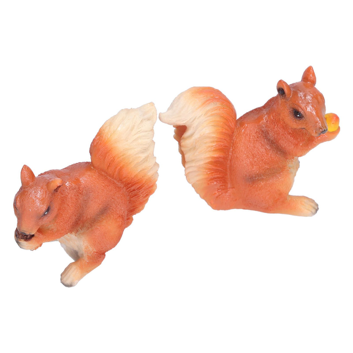 Resin Animal Squirrels Model Cartoon Squirrels Shaped Statue Decoration Synthetic Resin Micro Landscape Crafts for Home Garden Terrace YardStyle 2