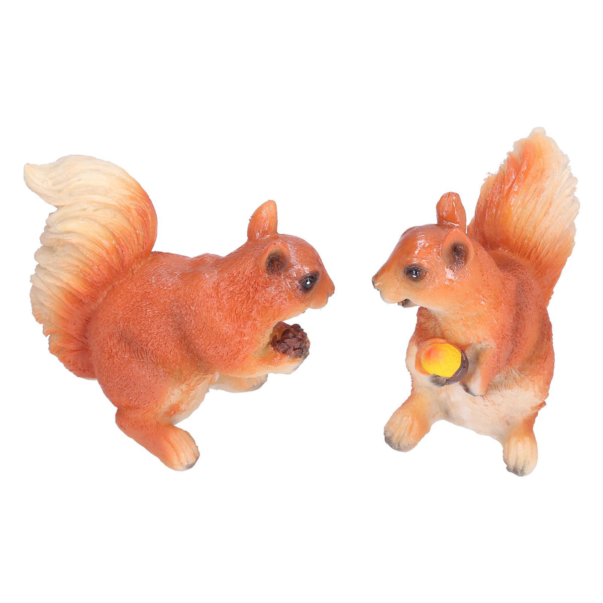 Resin Animal Squirrels Model Cartoon Squirrels Shaped Statue Decoration Synthetic Resin Micro Landscape Crafts for Home Garden Terrace YardStyle 2