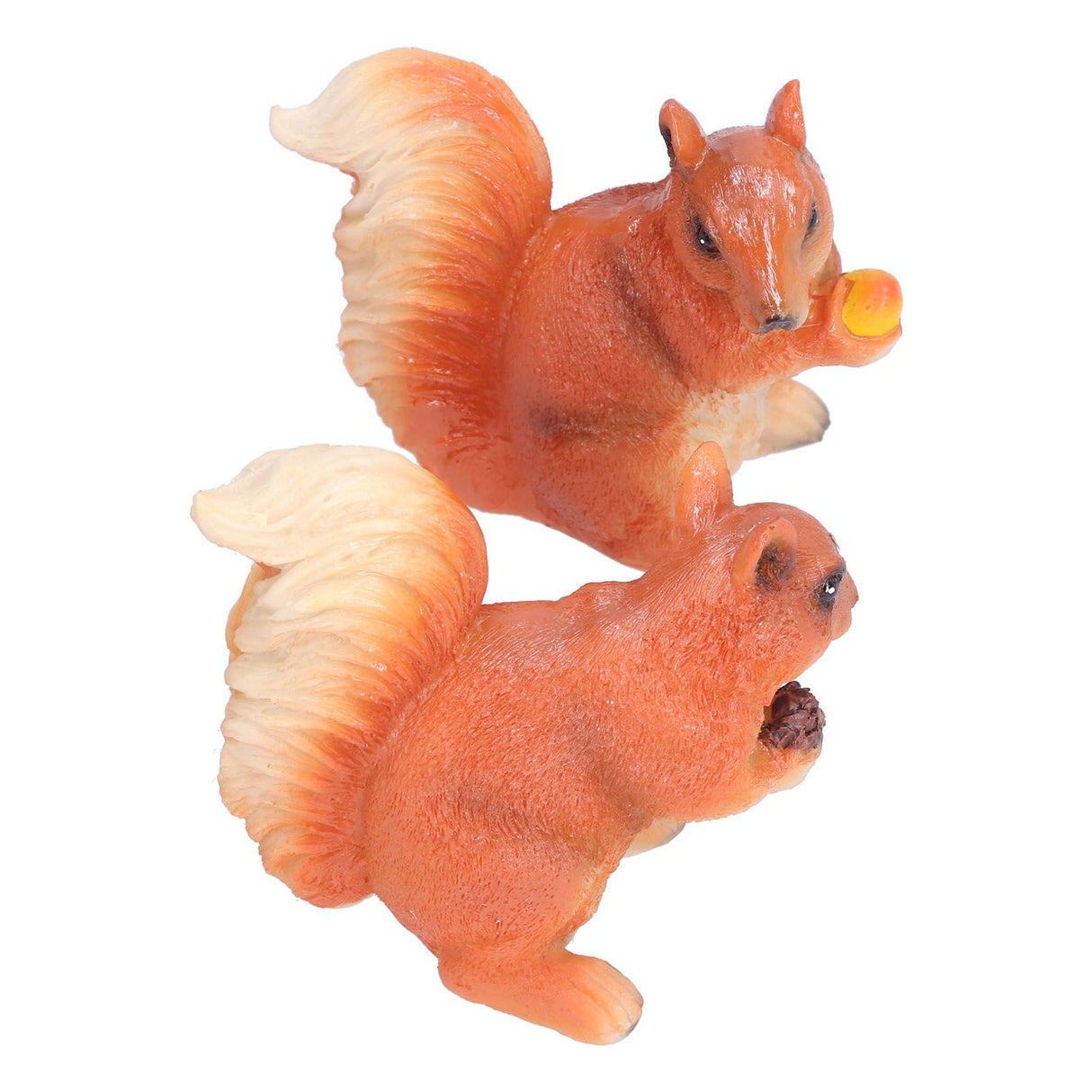 Resin Animal Squirrels Model Cartoon Squirrels Shaped Statue Decoration Synthetic Resin Micro Landscape Crafts for Home Garden Terrace YardStyle 2