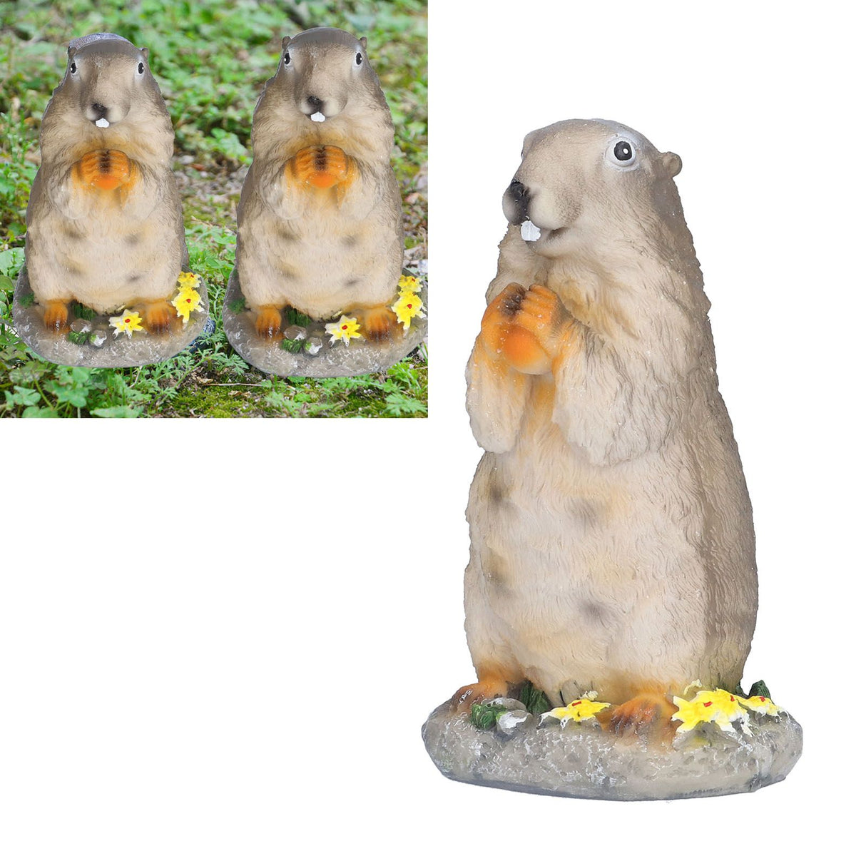 Resin Groundhog Small Ornaments Animal Model Landscape Props Resin Crafts Bonsai Decorations