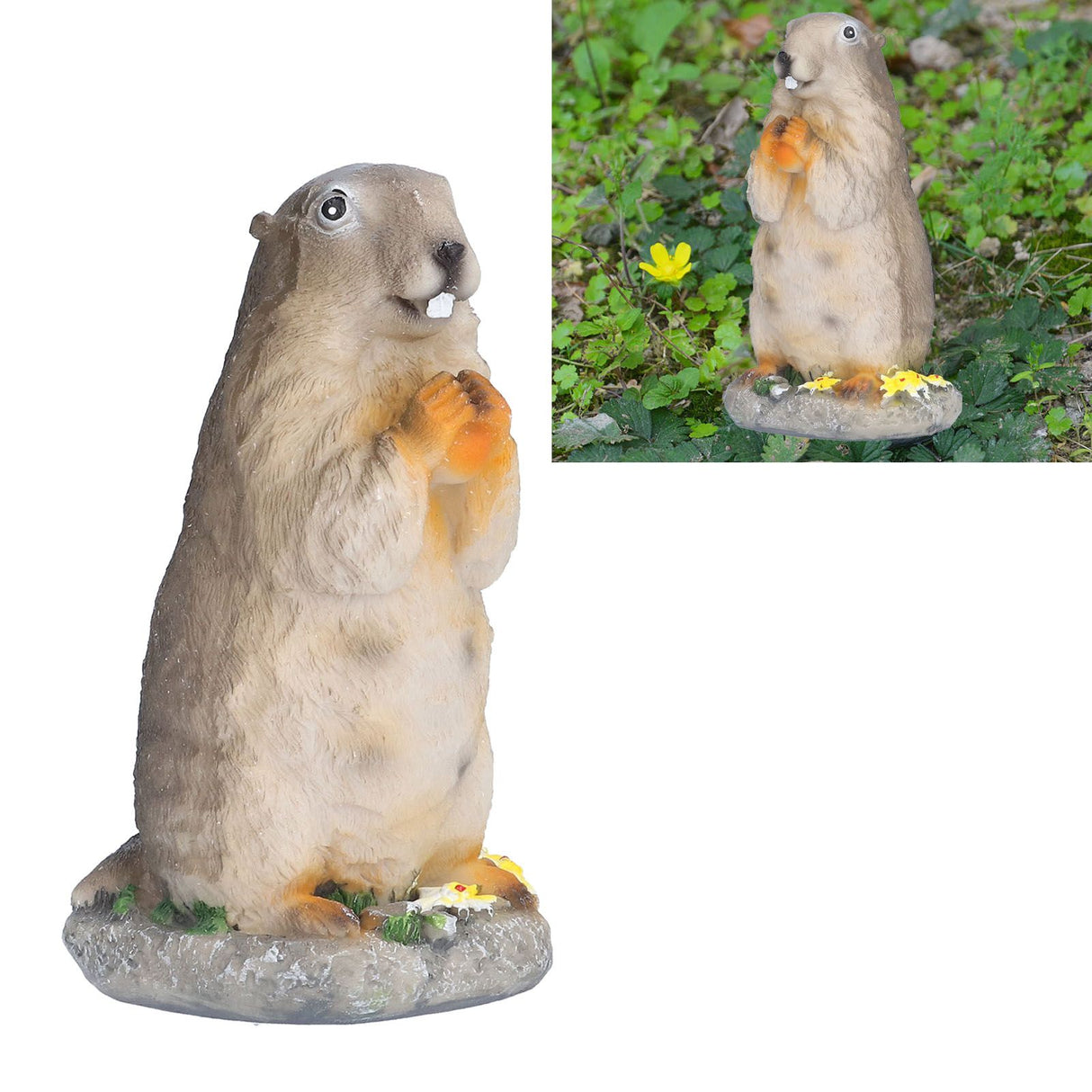 Resin Groundhog Small Ornaments Animal Model Landscape Props Resin Crafts Bonsai Decorations