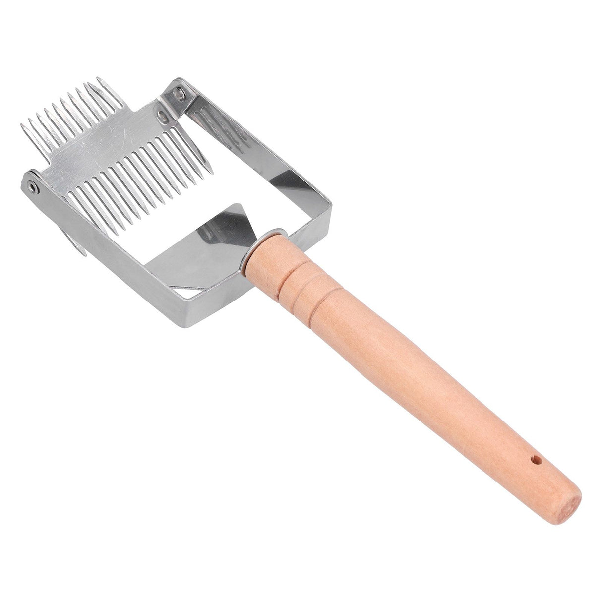 Uncapping Fork Double Head Honey Cutting Fork Scraper Beehive Tool Beekeeping ToolsWooden Handle