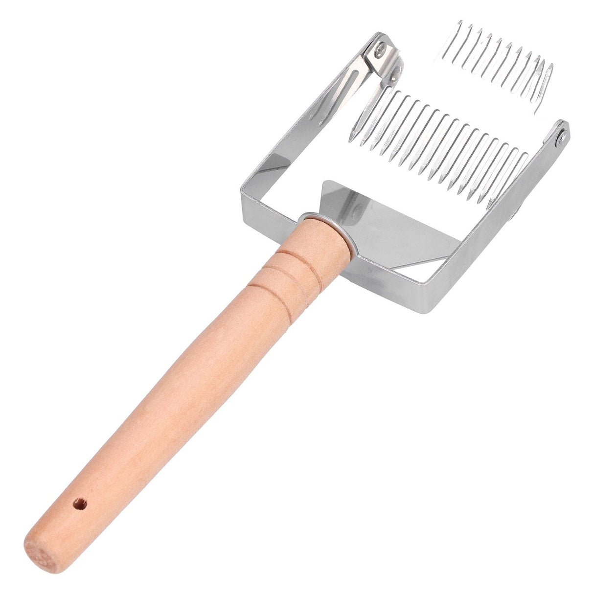 Uncapping Fork Double Head Honey Cutting Fork Scraper Beehive Tool Beekeeping ToolsWooden Handle