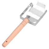 Uncapping Fork Double Head Honey Cutting Fork Scraper Beehive Tool Beekeeping ToolsWooden Handle