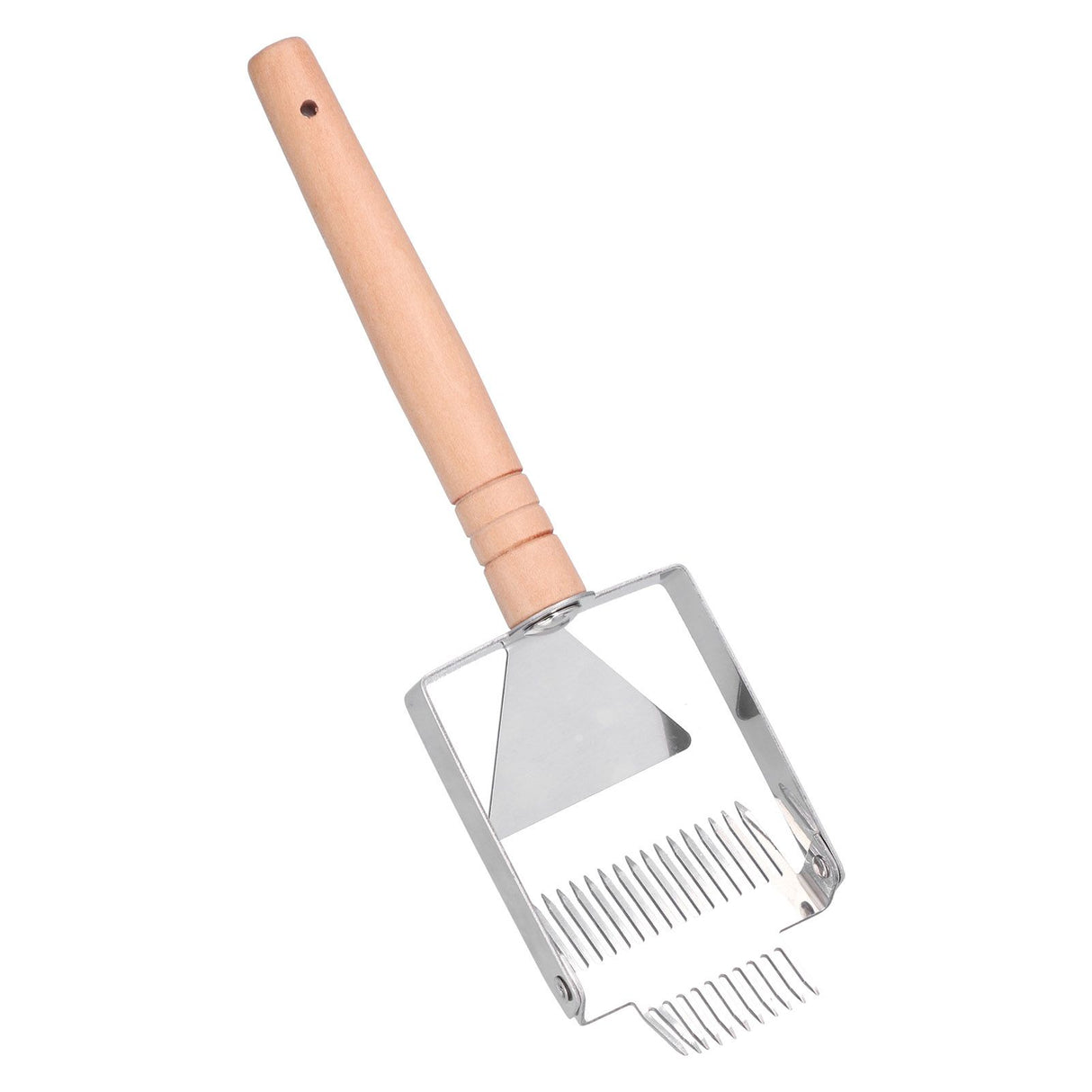 Uncapping Fork Double Head Honey Cutting Fork Scraper Beehive Tool Beekeeping ToolsWooden Handle