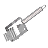 Uncapping Fork Double Head Honey Cutting Fork Scraper Beehive Tool Beekeeping ToolsStainless Steel Handle - Front View