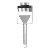 Uncapping Fork Double Head Honey Cutting Fork Scraper Beehive Tool Beekeeping ToolsStainless Steel Handle - 45-Degree Angle