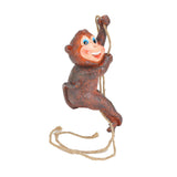 Resin Animal Ornament Monkey Shaped Hanging Ornaments Swing Pendant Decoration for Home Garden Terrace Yard