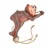 Resin Animal Ornament Monkey Shaped Hanging Ornaments Swing Pendant Decoration for Home Garden Terrace Yard