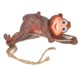Resin Animal Ornament Monkey Shaped Hanging Ornaments Swing Pendant Decoration for Home Garden Terrace Yard